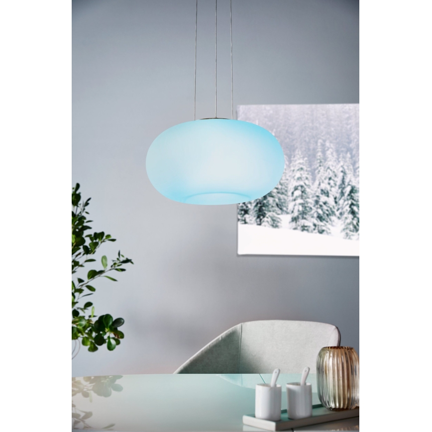Eglo 33766 - LED RGBW Stmívatelný lustr na lanku OPTICA-C LED/22W/230V 2700-6500K pr. 37,5 cm