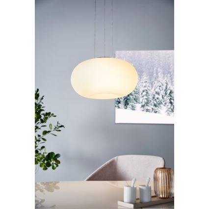 Eglo 33766 - LED RGBW Stmívatelný lustr na lanku OPTICA-C LED/22W/230V 2700-6500K pr. 37,5 cm