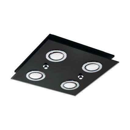 Eglo 33804 - LED Stropní svítidlo GRATTINO 4xGU10/2,8W/230V 3000K černá