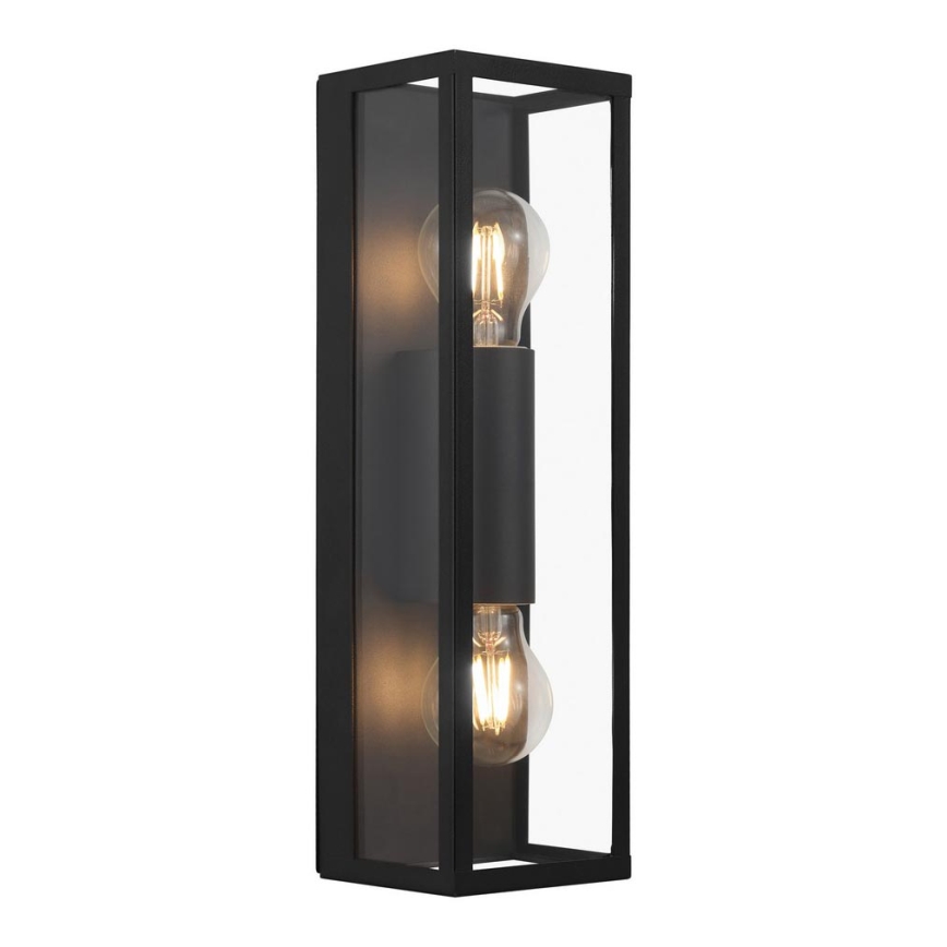 Eglo 33856 - Venkovní nástěnné svítidlo ALAMONTE 2xE27/60W/230V IP44 černá