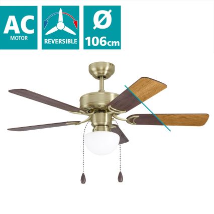 Eglo - Stropní ventilátor 1xE27/40W/230V