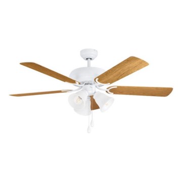 Eglo 35076 - Stropní ventilátor LAS PALMAS 3xE27/40W/230V hnědá