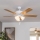 Eglo 35076 - Stropní ventilátor LAS PALMAS 3xE27/40W/230V hnědá
