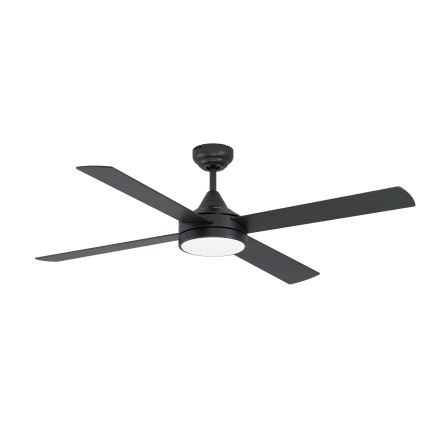 Eglo - LED Stmívatelný stropní ventilátor LED/20W/230V + dálkové ovládání černá