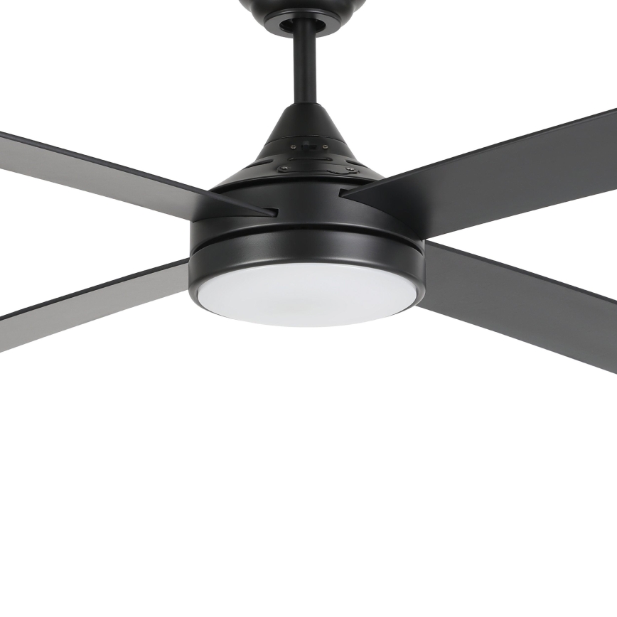 Eglo - LED Stmívatelný stropní ventilátor LED/20W/230V + dálkové ovládání černá