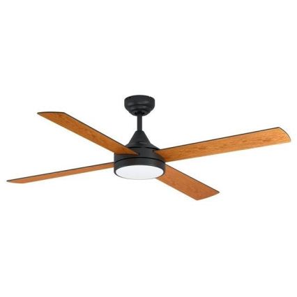 Eglo - LED Stmívatelný stropní ventilátor LED/20W/230V + dálkové ovládání černá