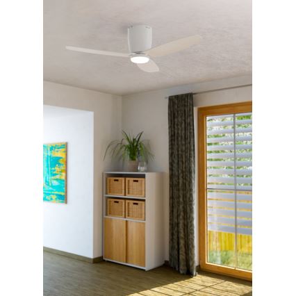 Eglo  - LED Stropní ventilátor LED/15W/230V + dálkové ovládání