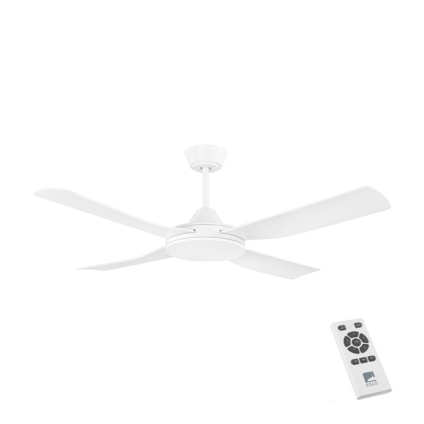 Eglo - Stropní ventilátor 52W/230V + DO bílá