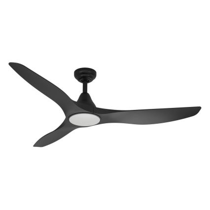 Eglo - LED Stropní ventilátor LED/20W/230V 3000/4000/5000K pr. 132 cm černá + dálkové ovládání