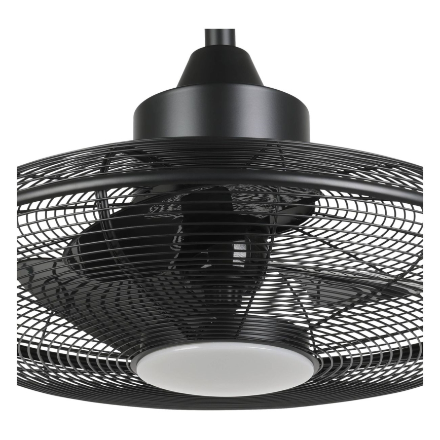 Eglo - LED Stropní ventilátor LED/15W/230V pr. 53 cm černá + dálkové ovládání