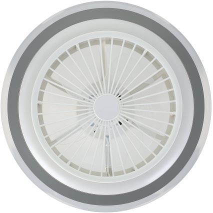 Eglo - LED Stmívatelný stropní ventilátor LED/25,5W/230V bílá/šedá 2700-6500K + dálkové ovládání