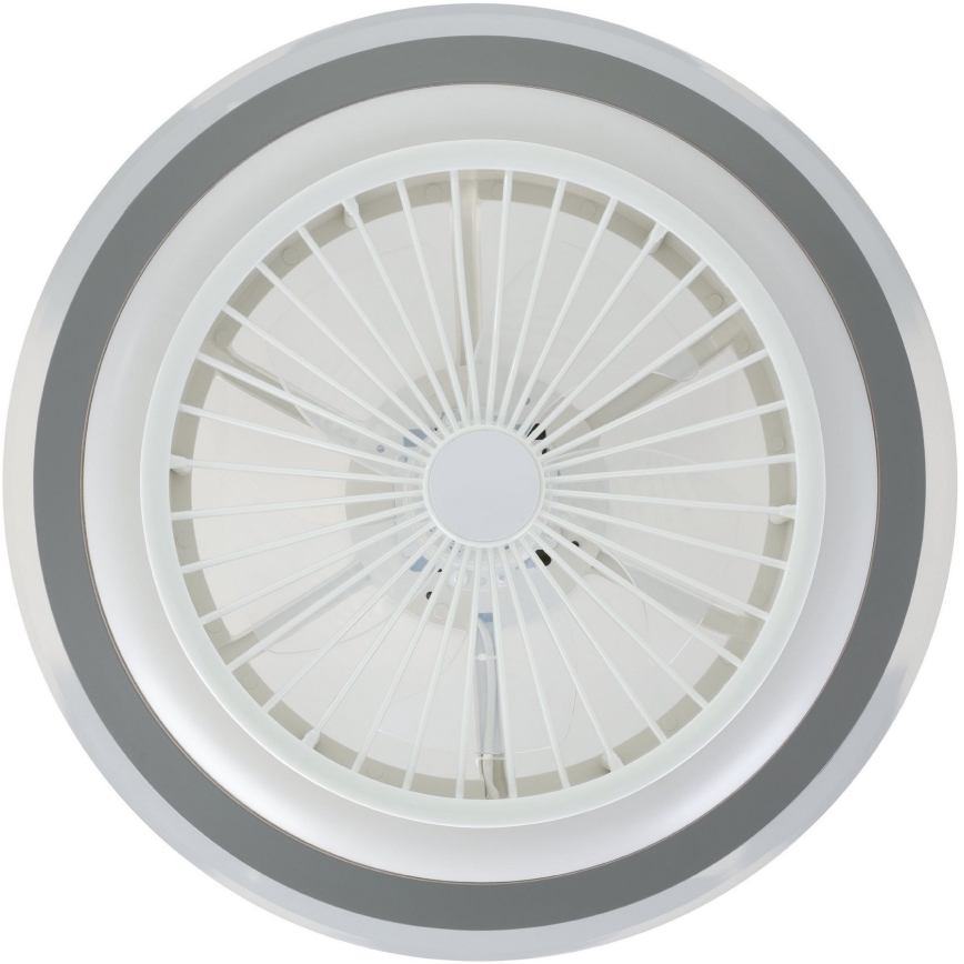 Eglo - LED Stmívatelný stropní ventilátor LED/25,5W/230V bílá/šedá 2700-6500K + dálkové ovládání