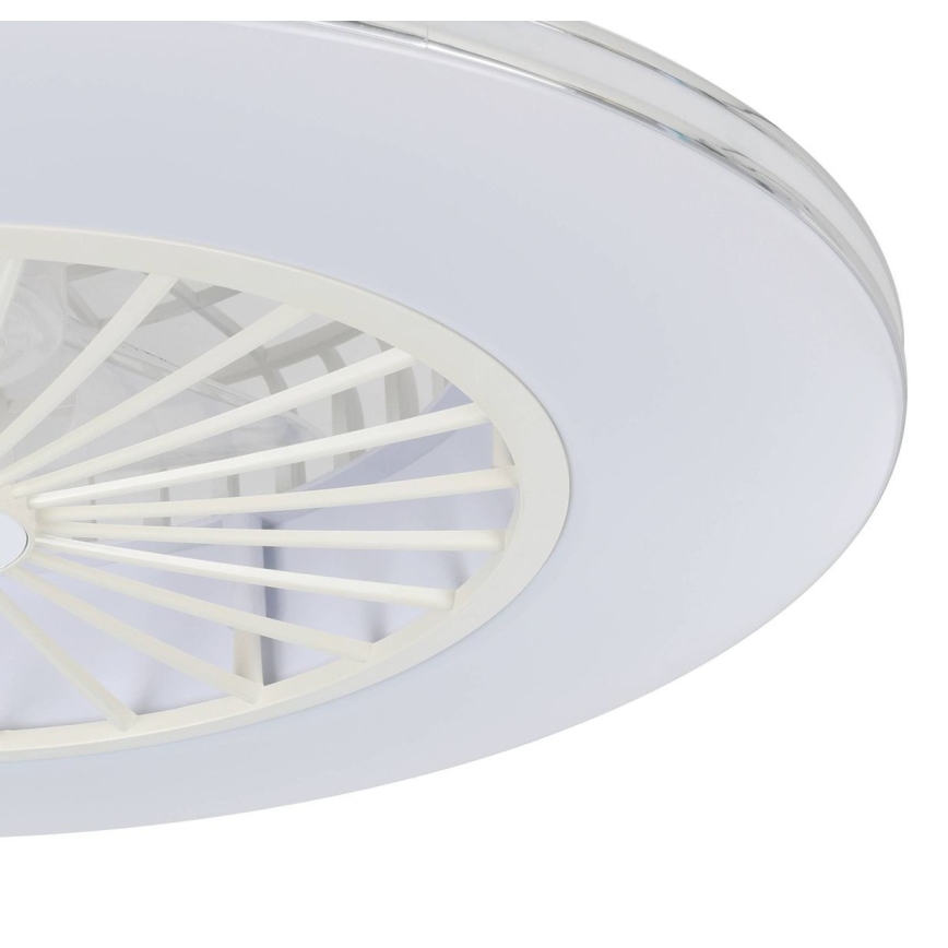 Eglo - LED Stmívatelný stropní ventilátor 3xLED/12,6W/230V pr. 55 cm bílá + dálkové ovládání