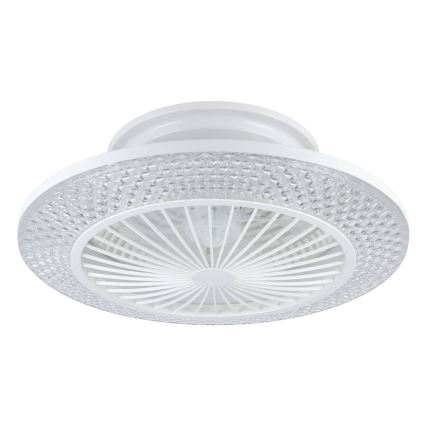 Eglo - LED Stmívatelný stropní ventilátor 3xLED/12,6W/230V 2700-6500K pr. 55 cm bílá + dálkové ovládání