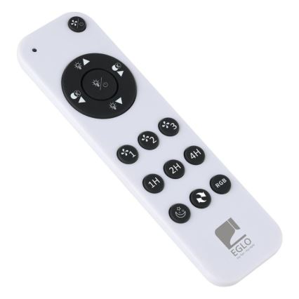 Eglo - LED RGBW Stmívatelný stropní ventilátor LED/36W/230V 3000-6500K černá + dálkové ovládání