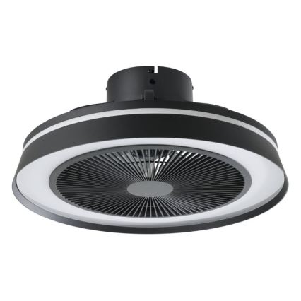 Eglo - LED RGBW Stmívatelný stropní ventilátor 3xLED/8,5W/230V+LED/6W 2700-6500K pr. 48 cm černá + dálkové ovládání