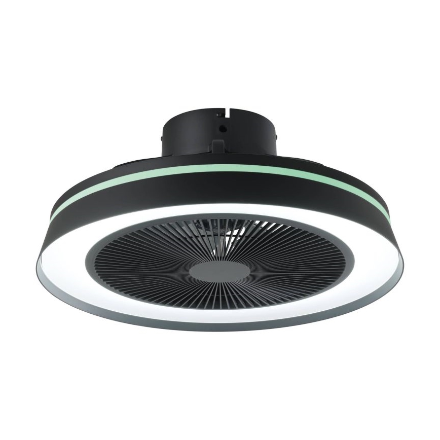 Eglo - LED RGBW Stmívatelný stropní ventilátor 3xLED/8,5W/230V+LED/6W 2700-6500K pr. 48 cm černá + dálkové ovládání