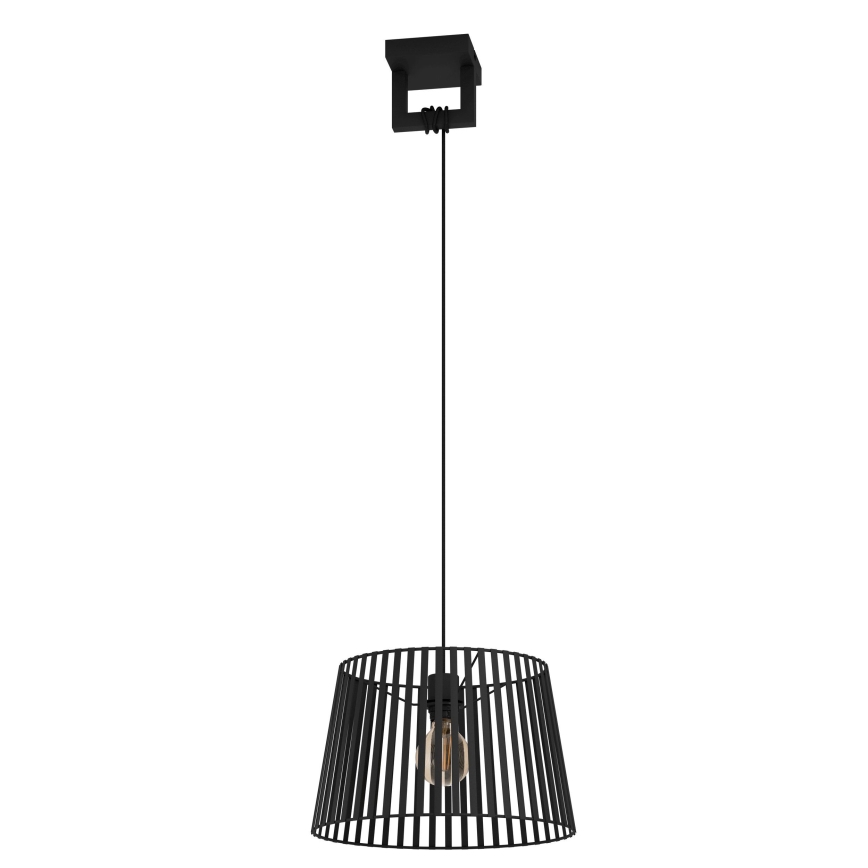 Eglo - Lustr na lanku 1xE27/40W/230V černá