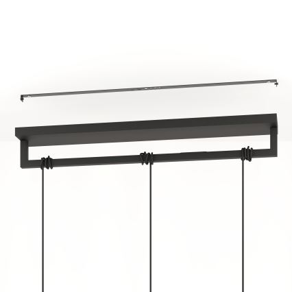 Eglo - Lustr na lanku 3xE27/40W/230V černá