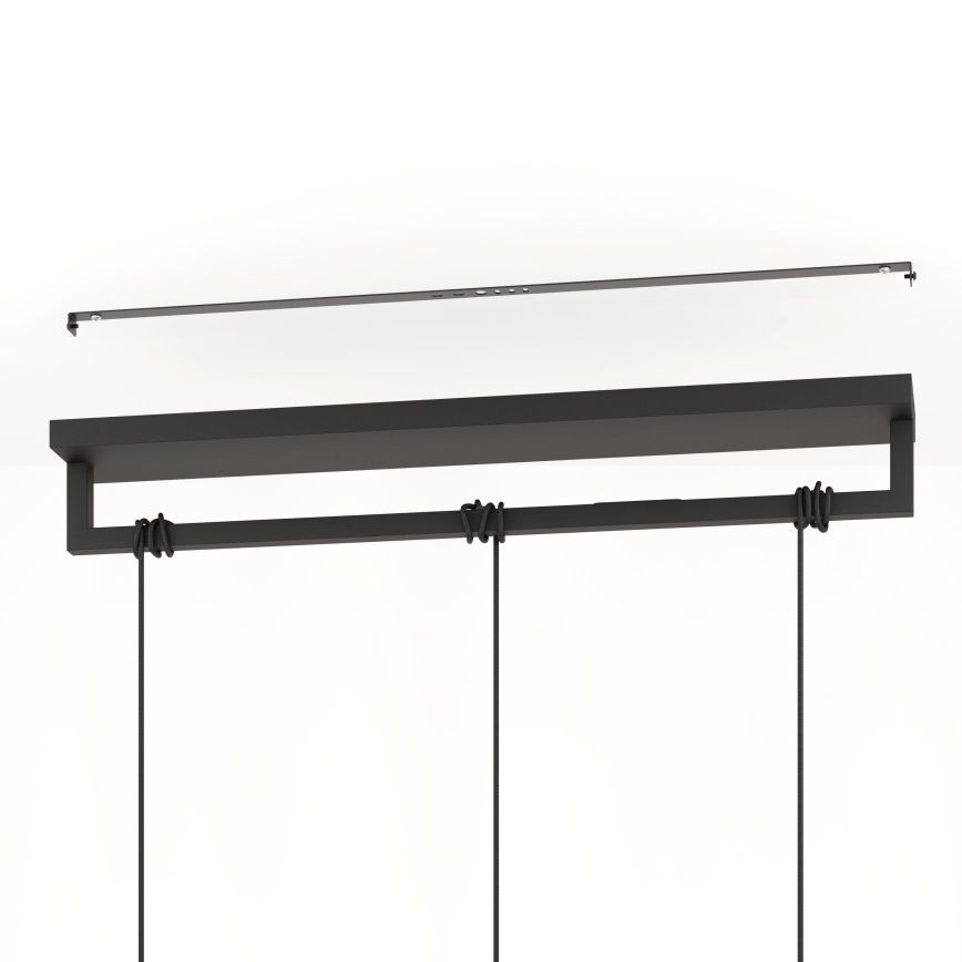 Eglo - Lustr na lanku 3xE27/40W/230V černá