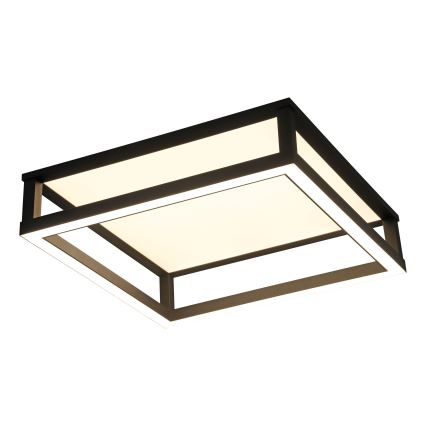 Eglo - LED Stmívatelné stropní svítidlo LED/29,4W/230V 2700-6500K černá + dálkové ovládání