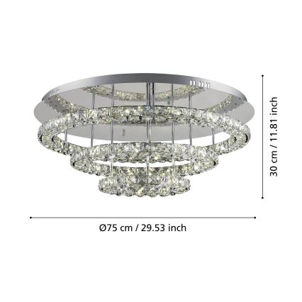 Eglo - LED Stropní svítidlo LED/61W/230V