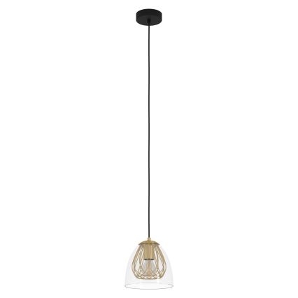 Eglo - Lustr na lanku 1xE27/40W/230V zlatá