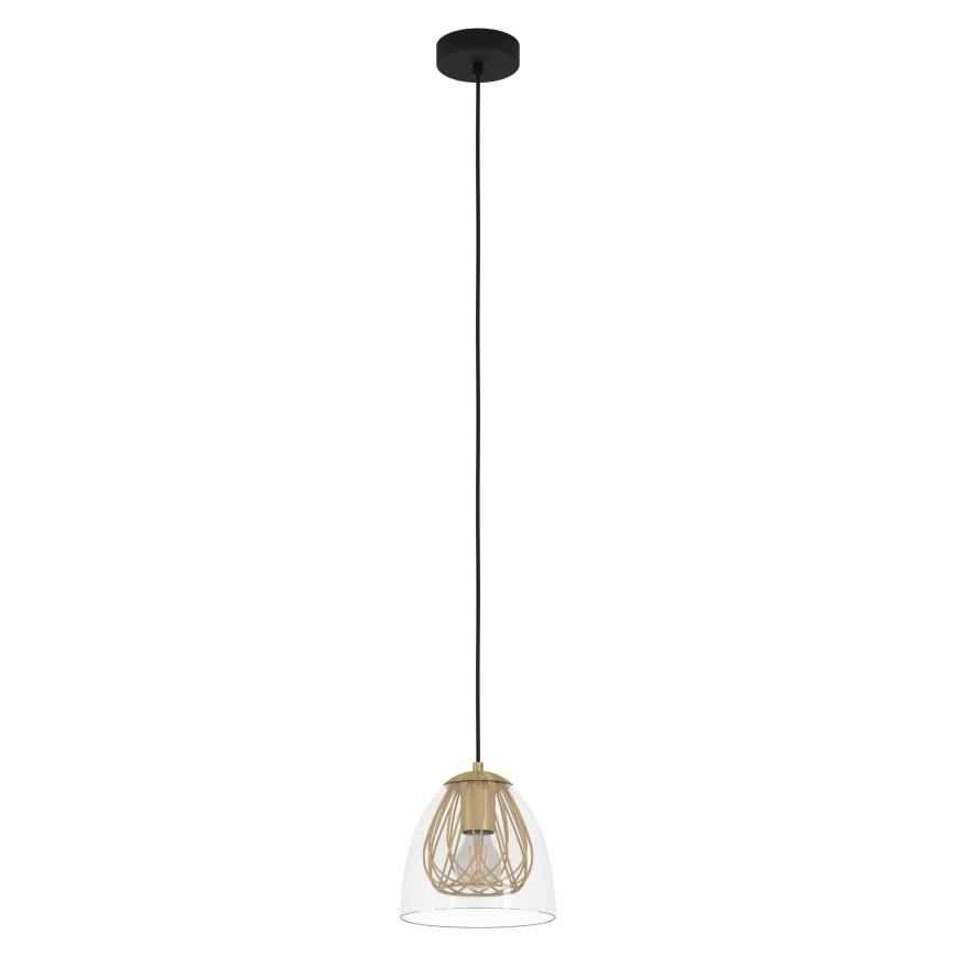 Eglo - Lustr na lanku 1xE27/40W/230V zlatá
