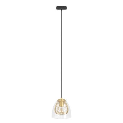 Eglo - Lustr na lanku 1xE27/40W/230V zlatá