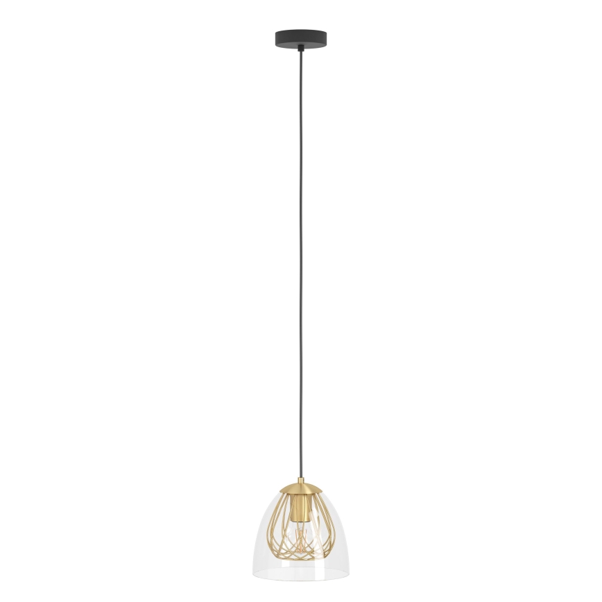 Eglo - Lustr na lanku 1xE27/40W/230V zlatá