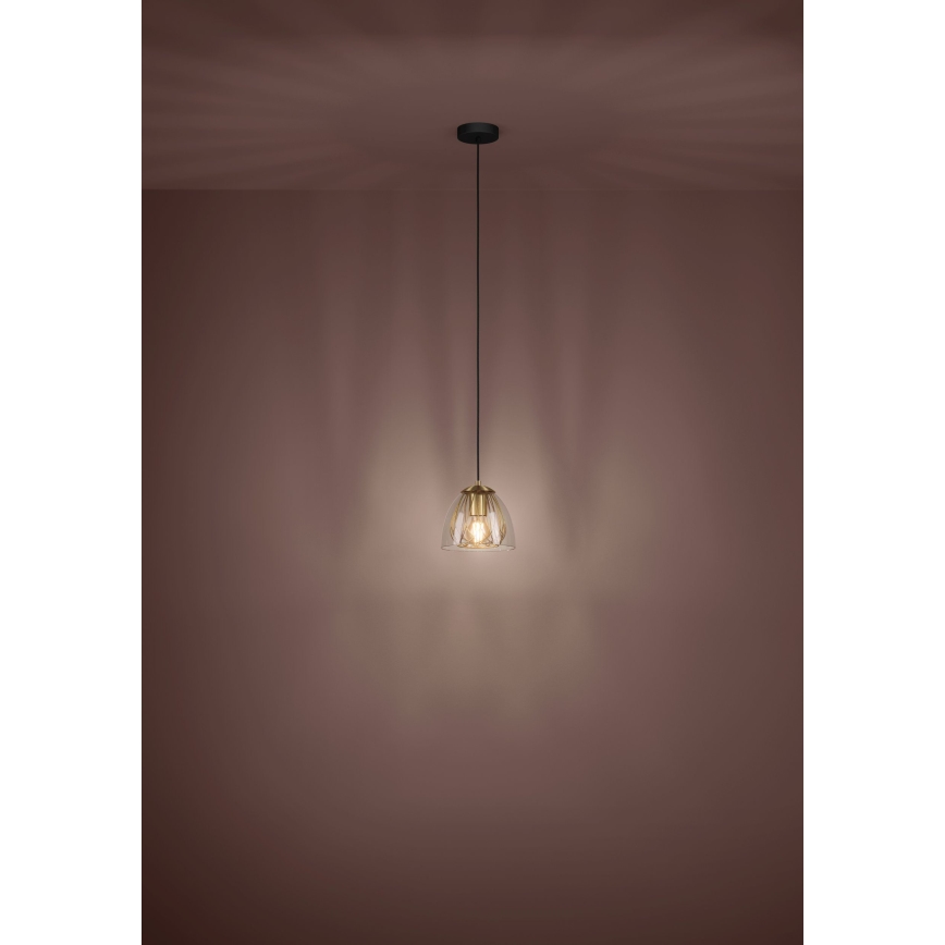 Eglo - Lustr na lanku 1xE27/40W/230V zlatá