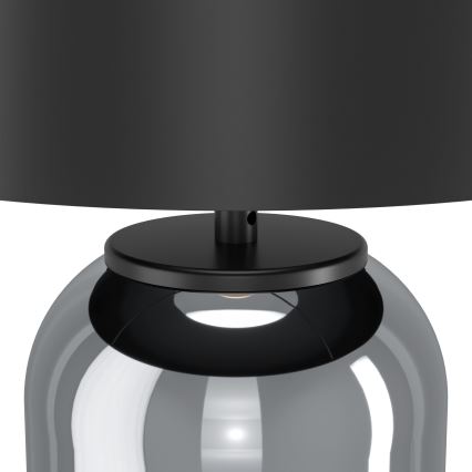 Eglo - Stolní lampa 1xE27/40W/230V černá/kouřová
