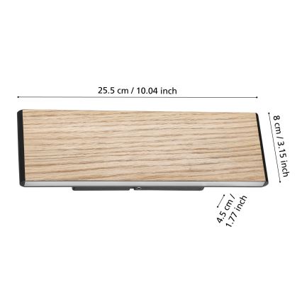 Eglo - LED Nástěnné svítidlo 2xLED/4,2W/230V 3000K dub