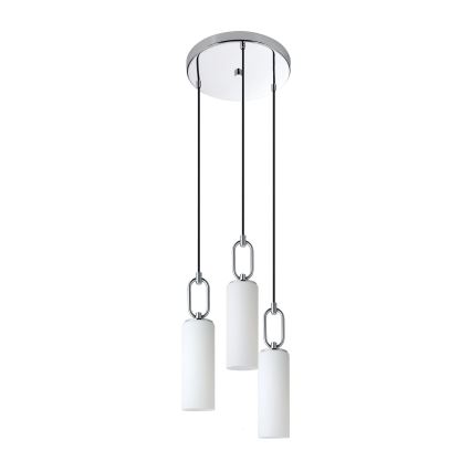 Eglo - Lustr na lanku 3xE27/40W/230V lesklý chrom