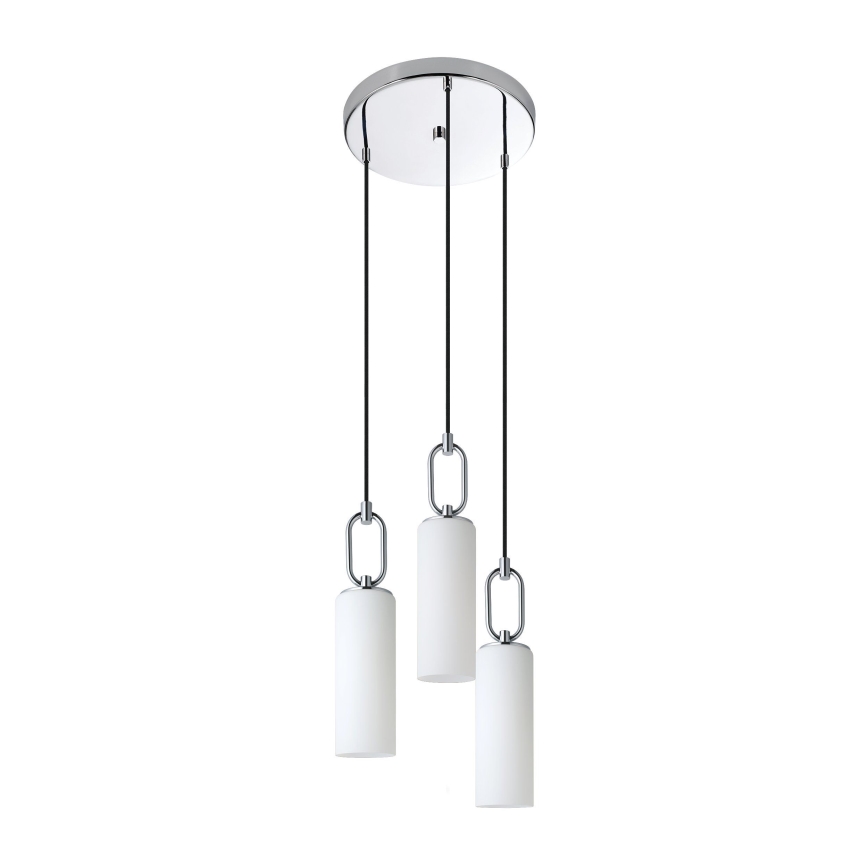 Eglo - Lustr na lanku 3xE27/40W/230V lesklý chrom
