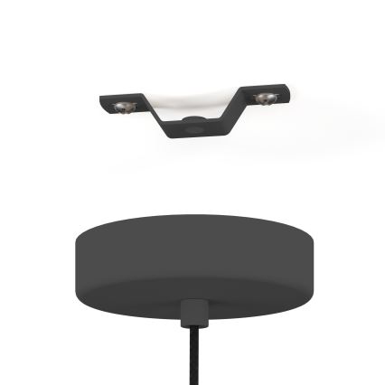 Eglo - Lustr na lanku 1xE27/40W/230V kouřová