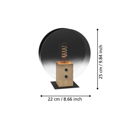 Eglo - Lustr na lanku 1xE27/40W/230V kouřová