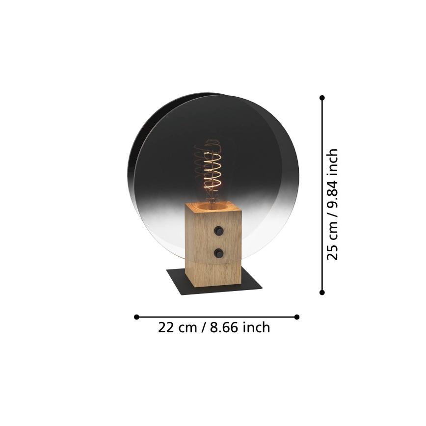 Eglo - Lustr na lanku 1xE27/40W/230V kouřová