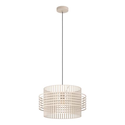 Eglo - Lustr na lanku 1xE27/40W/230V pr. 48 cm krémová