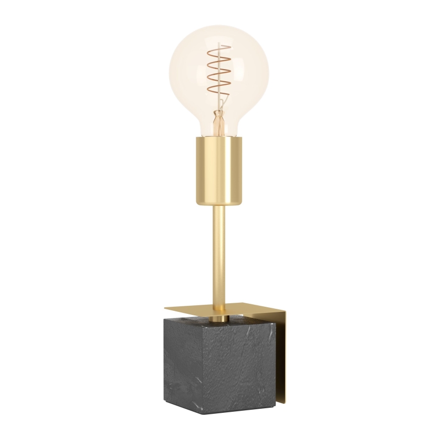Eglo - Stolní lampa 1xE27/40W/230V zlatá/černý mramor