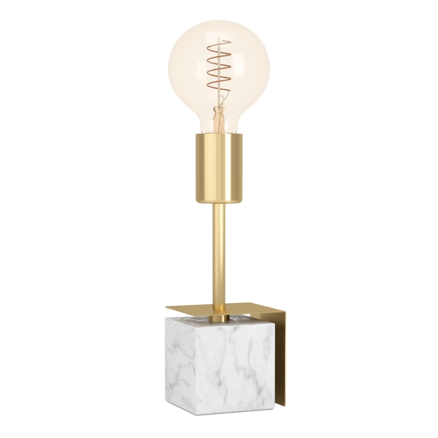 Eglo - Stolní lampa 1xE27/40W/230V zlatá/bílý mramor