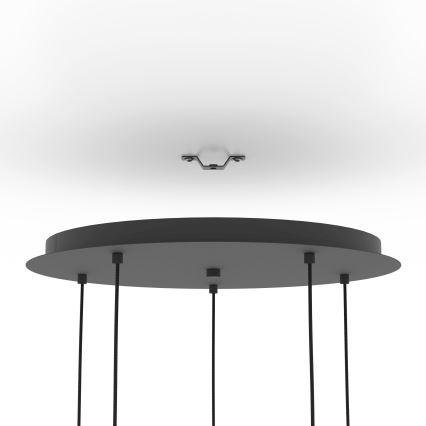 Eglo - Lustr na lanku 5xE27/40W/230V černá/zlatá