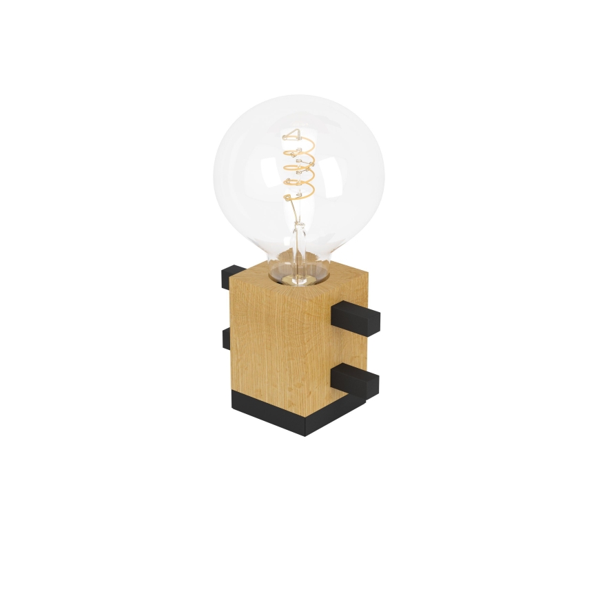 Eglo - Stolní lampa 1xE27/40W/230V černá/hnědá