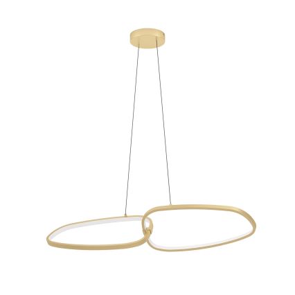 Eglo - LED Stmívatelný lustr na lanku LED/37,5W/230V 3000K zlatá