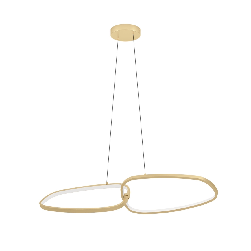 Eglo - LED Stmívatelný lustr na lanku LED/37,5W/230V 3000K zlatá