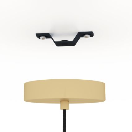 Eglo - Lustr na lanku 1xE27/40W/230V zlatá/hnědá