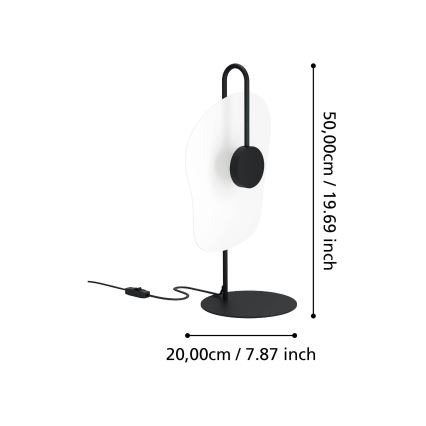Eglo - LED Stolní lampa LED/5,4W/230V 3000K černá