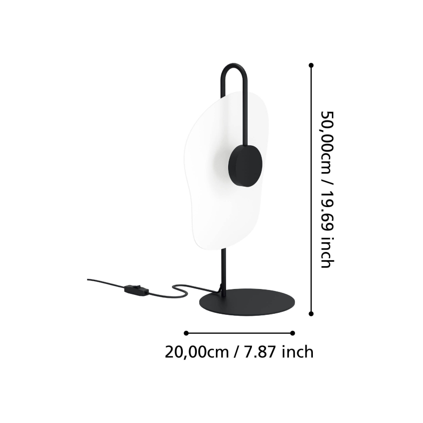 Eglo - LED Stolní lampa LED/5,4W/230V 3000K černá