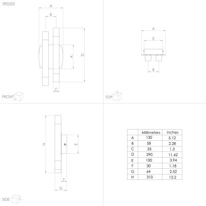 Eglo - LED Nástěnné svítidlo 4xLED/3,3W/230V 3000K antracit/zlatá