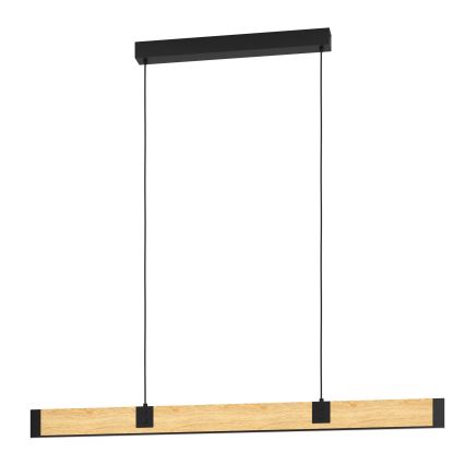 Eglo - LED Stmívatelný lustr na lanku LED/28,8W/230V 3000K černá/hnědá